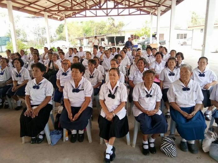 กิจกรรมต้อนรับคณะศึกษาดูงานโรงเรียนผู้สูงอายุ