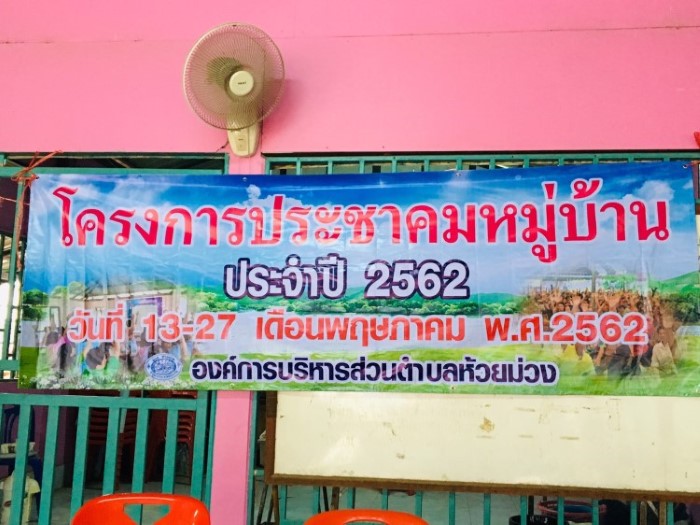 13 พฤษภาคม 2562 ประชุมประชาคม หมู่ที่ 1 บ้านซำภูทองเหนือ